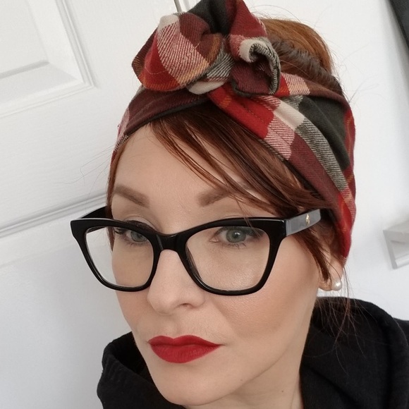 “Loche Tartan” Coco Armadio Wire Headband w/insulated pocket for protected wire. - Picture 1 of 3